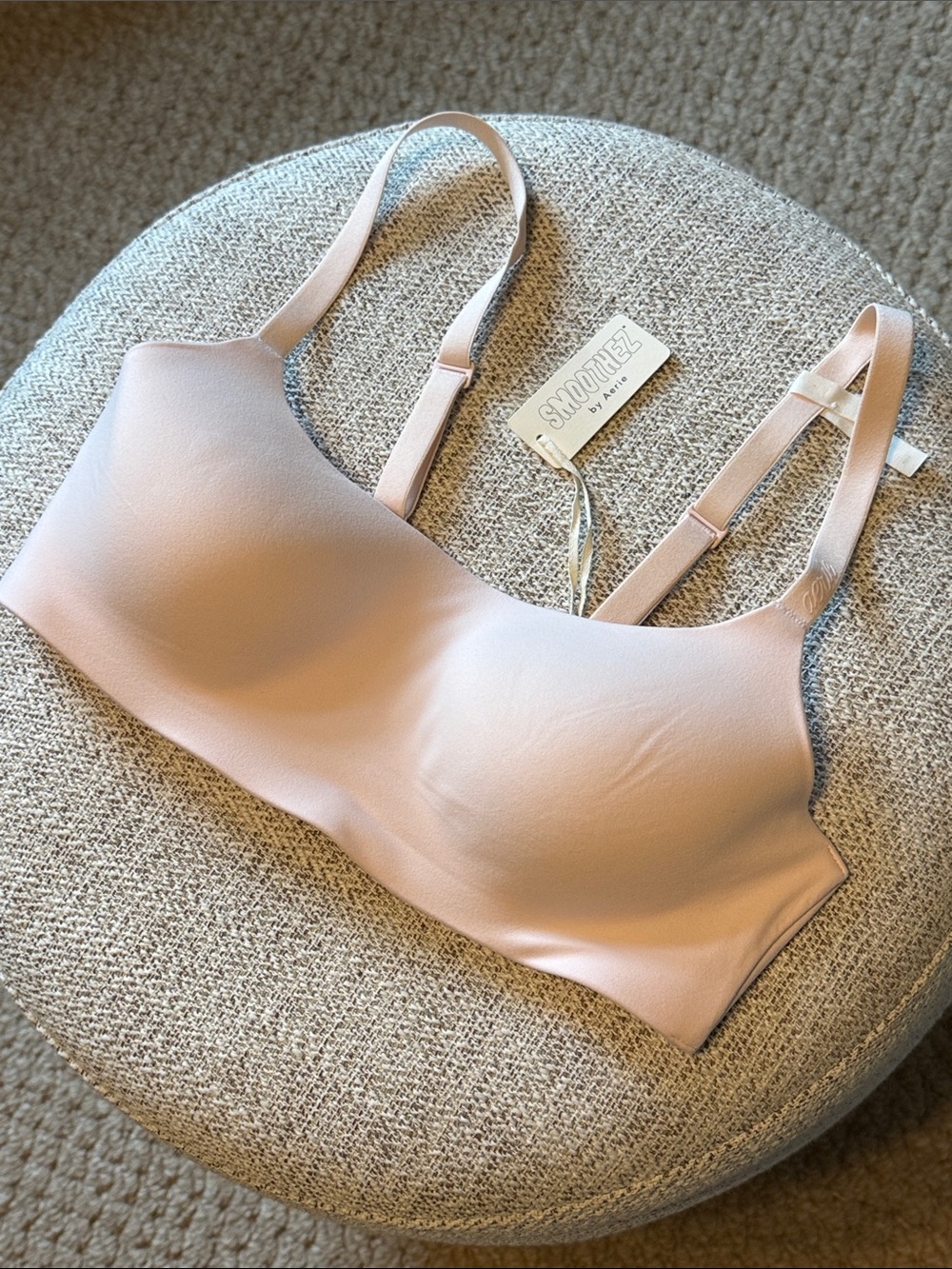 aerie Smooth Seamless Wireless Bra - Pale Blush